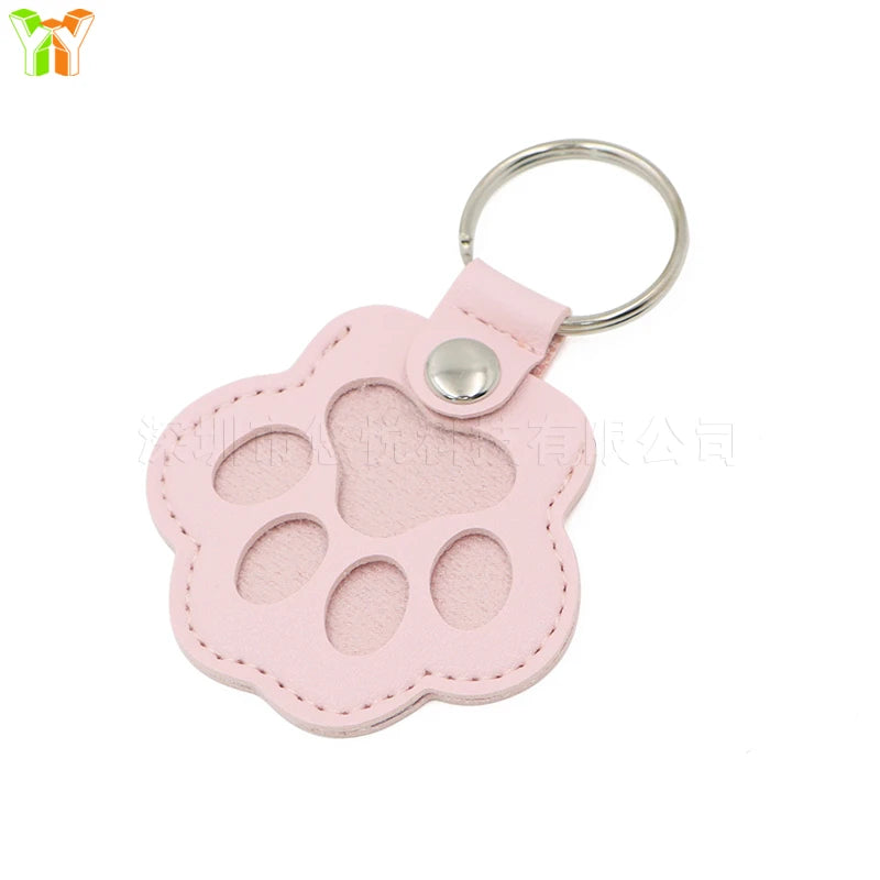 Pawsitive Paw Print Fur Keepsake Keychain