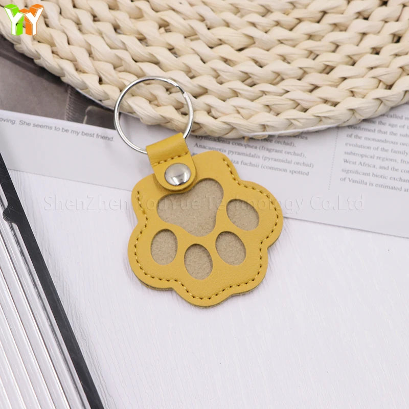 Pawsitive Paw Print Fur Keepsake Keychain
