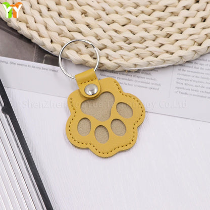 Pawsitive Paw Print Fur Keepsake Keychain