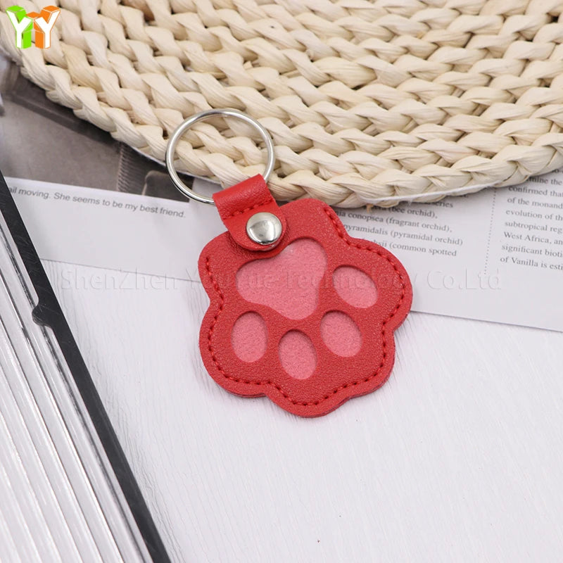 Pawsitive Paw Print Fur Keepsake Keychain
