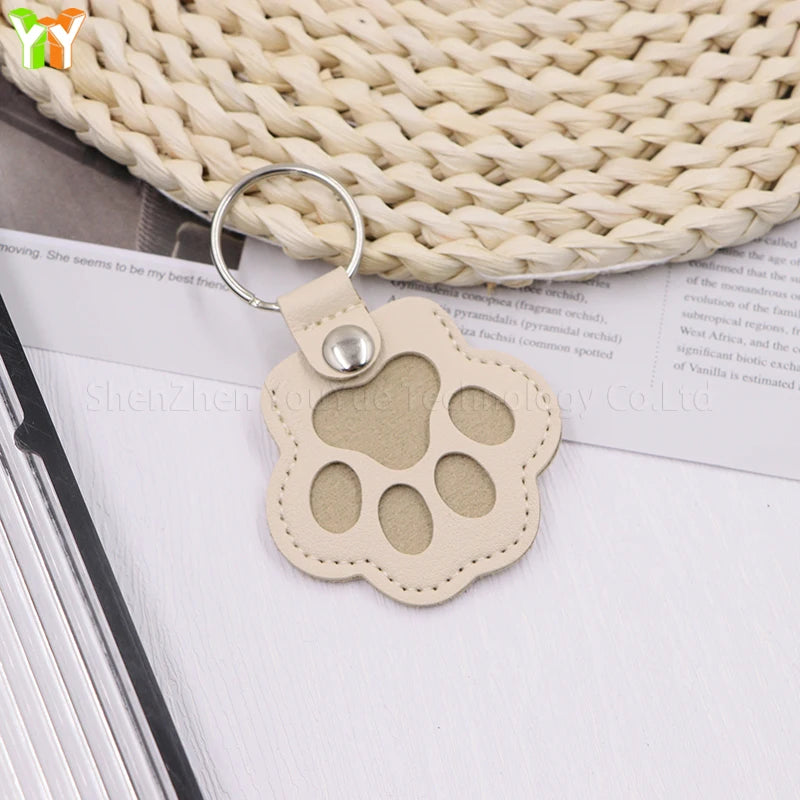 Pawsitive Paw Print Fur Keepsake Keychain